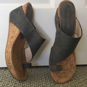 Donald Pliner Sparkly Wedge Sandals